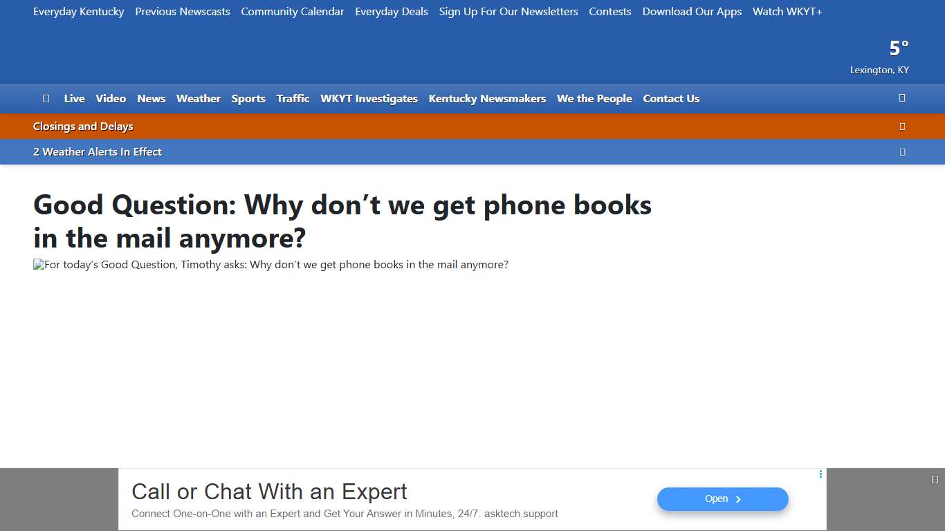 Good Question: Why don’t we get phone books in the mail anymore?